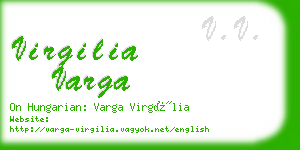 virgilia varga business card